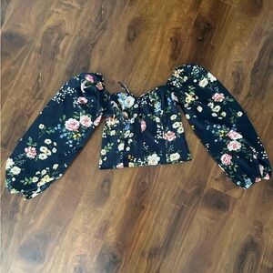Abercrombie & Fitch Floral Crop Top